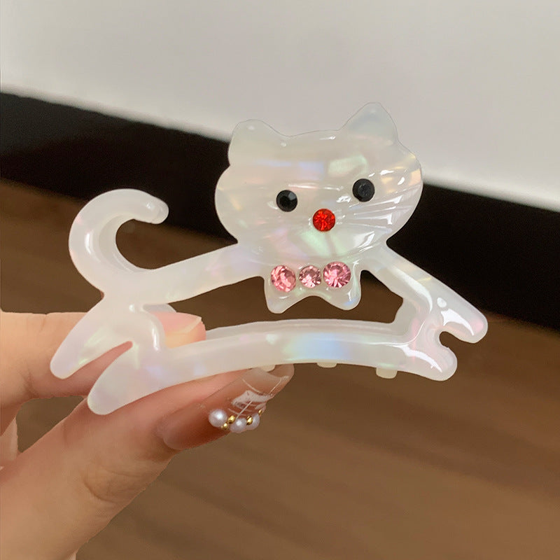 Half-Up Hair Clip - Acetate Shark Hairpin, 6 cm