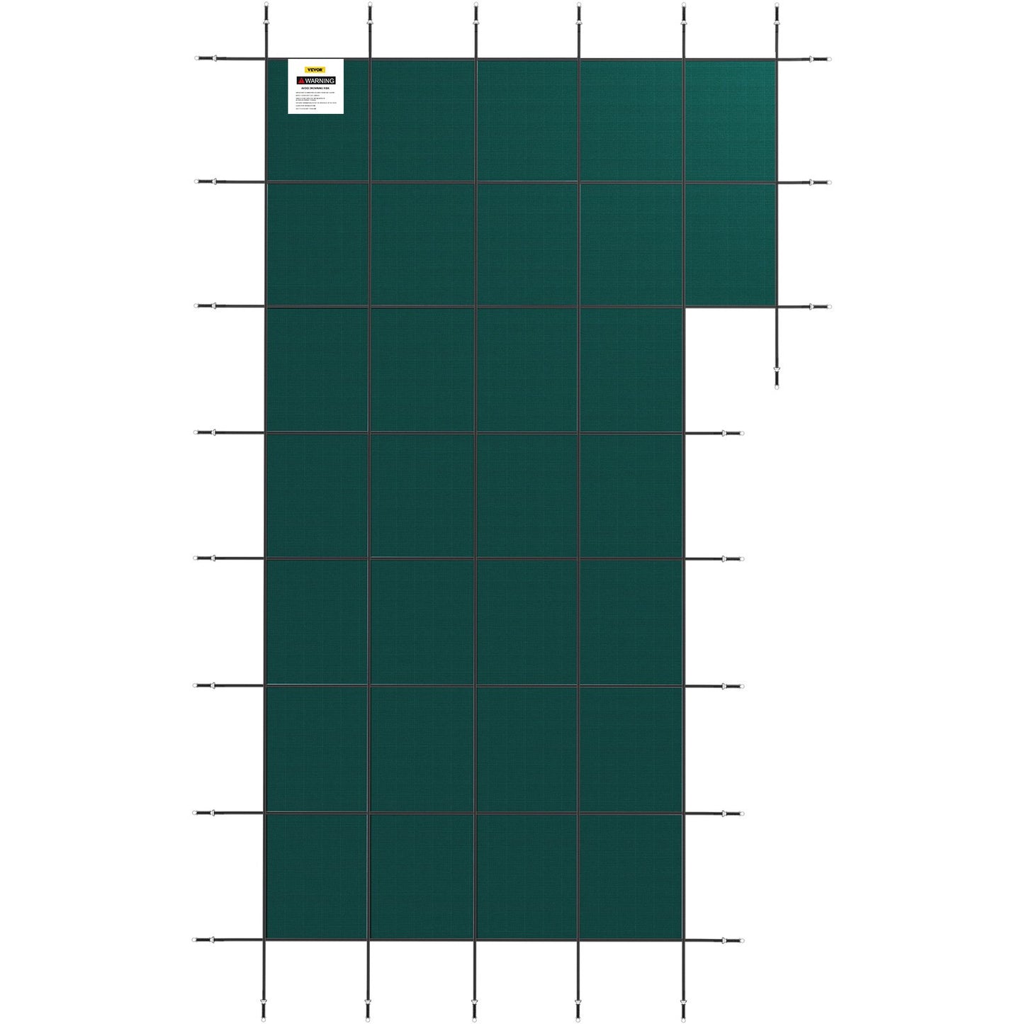 Inground Pool Safety Cover - 20x38 ft Rectangular Winter Cover with Hardware