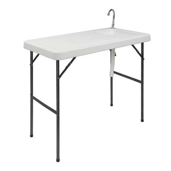 Folding Outdoor Fishing Table with Sink - Portable & Durable