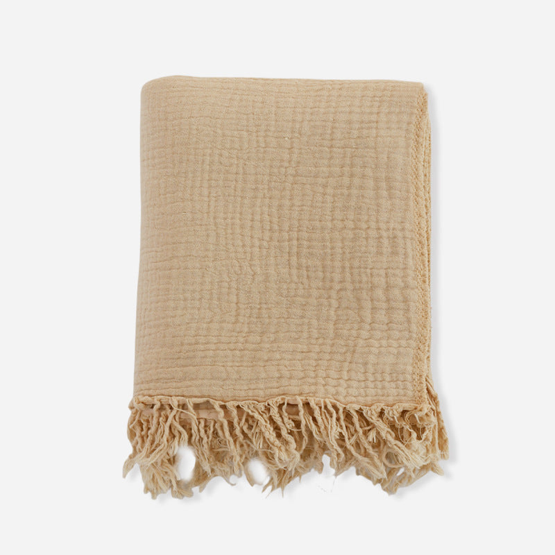 High-Density Cotton Gauze Baby Bath Towel 100x130cm - Soft & Absorbent