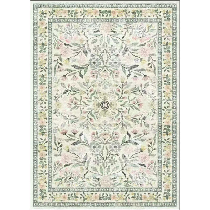 Vintage American-Style Rug for Living Room Non-Slip & Stain-Resistant Floor Mat
