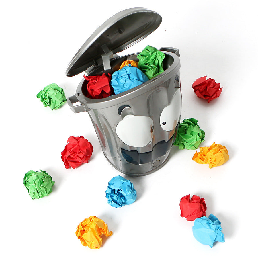 Indoor Shooting Game Lazy Bin Trash Can Toy - Kids Fun Party Game