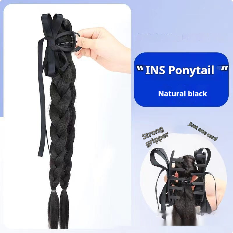 Fishbone Twist Braid Ribbon Hair Clip