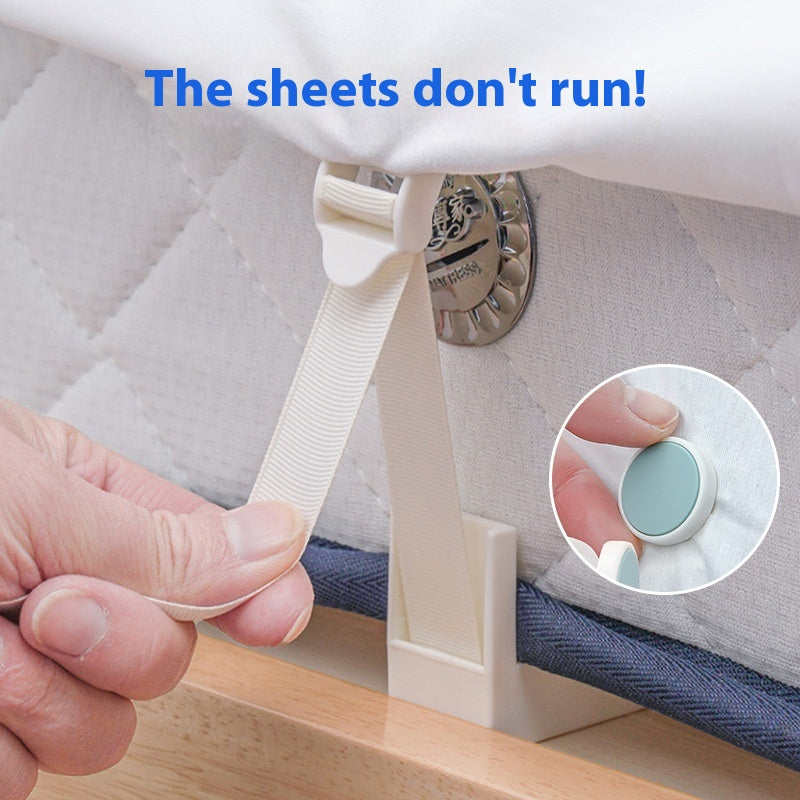 Invisible Sheet Holders Non-Slip Duvet Cover Clips Adjustable Buckle Set