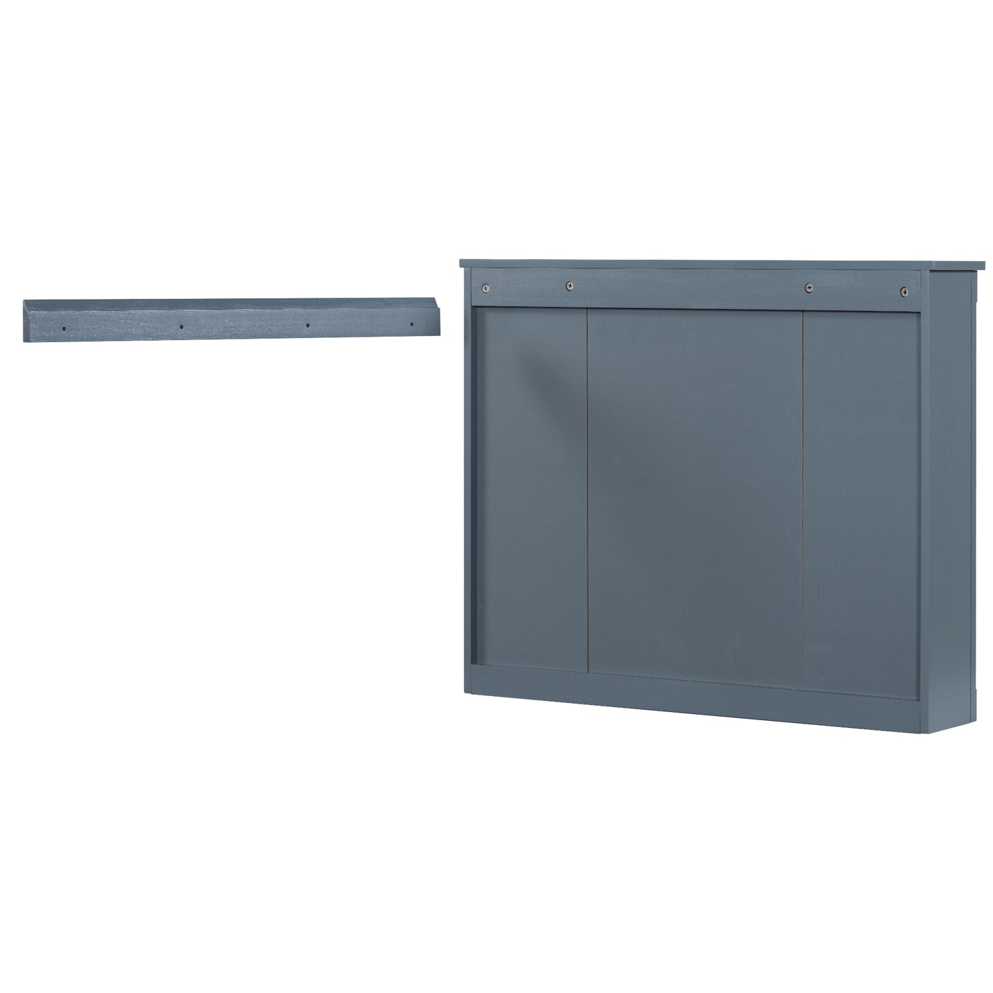 36'' Modern Bathroom Vanity with Blue Sink & Mirror Cabinet