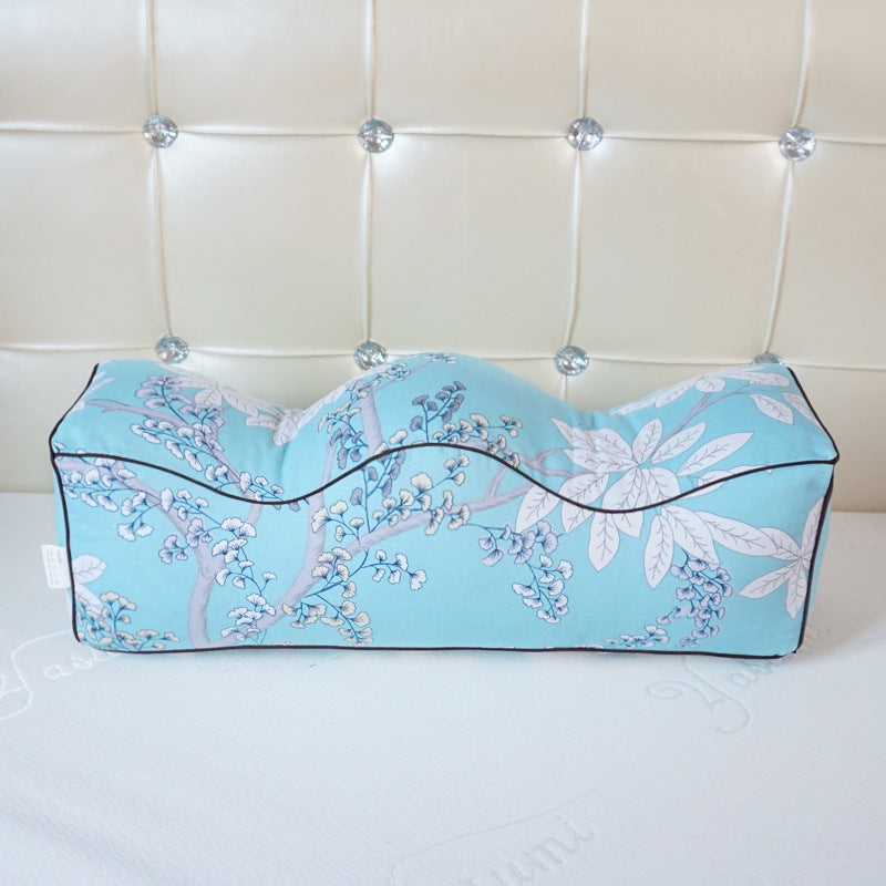 Leg Rest Pillow with Botanical Pattern - Home & Garden Cushion