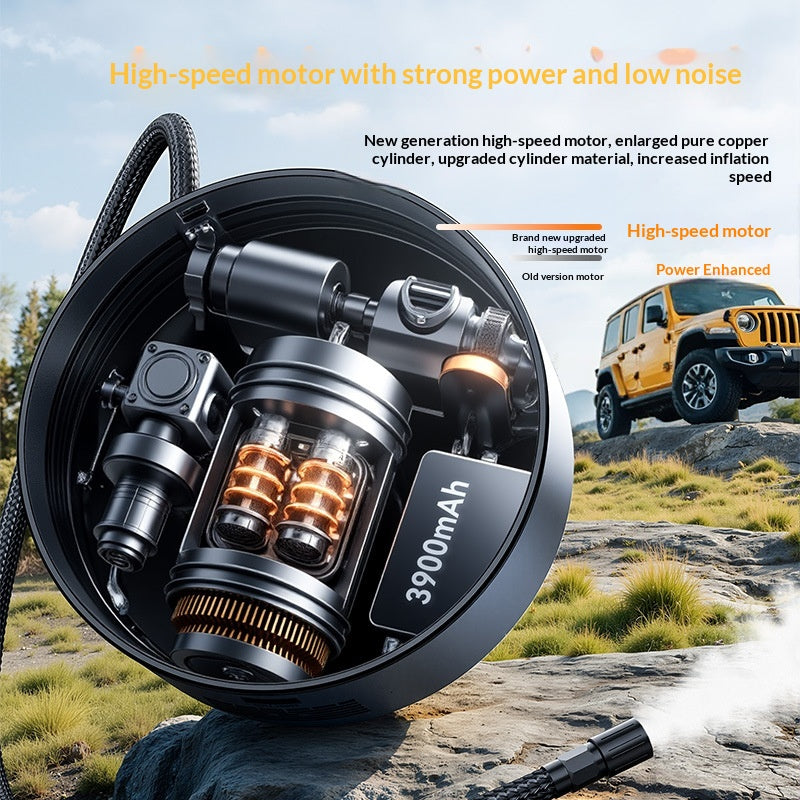 Wireless Digital Air Pump Inflator with Display and Bluetooth