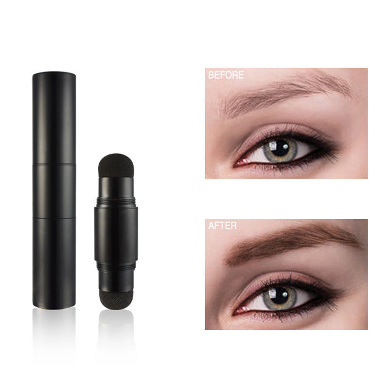 Double-Headed Eyebrow Powder Kit - Contour, Sculpt, Hairline, Suit