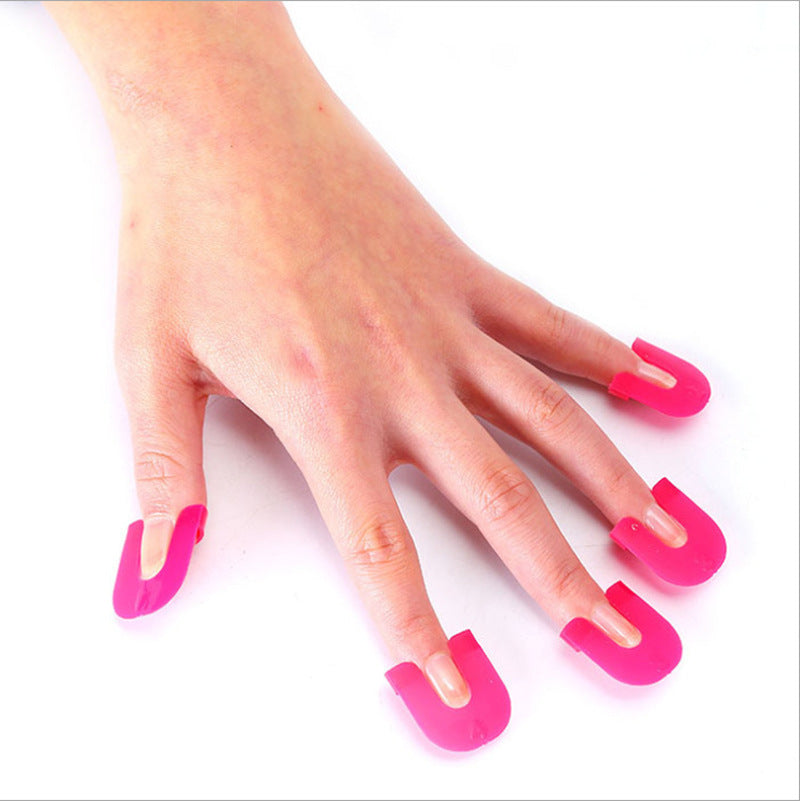 Gradient Nail Art Anti-overflow Protective Folder - Pink