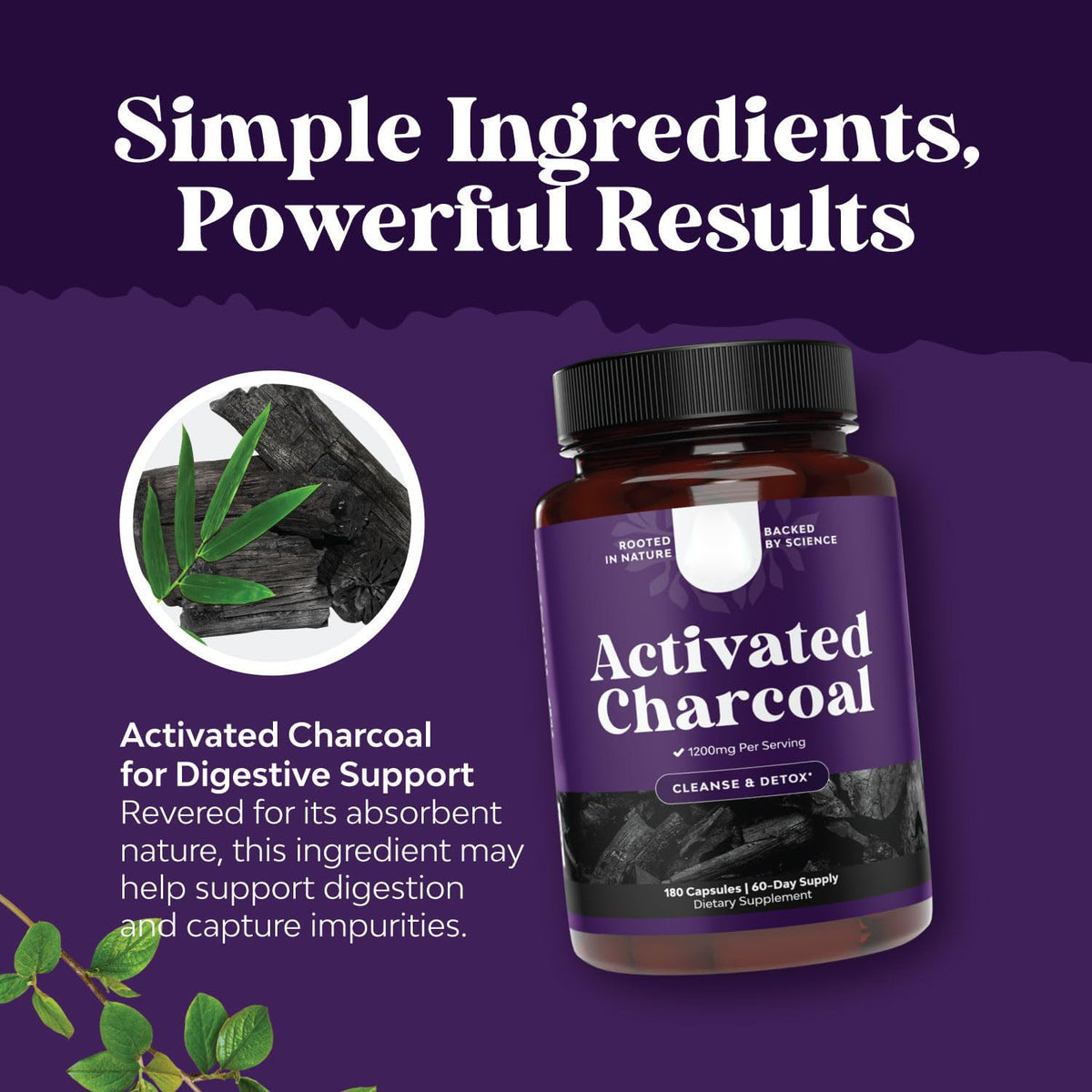 Activated Carbon Intestinal Support Capsules