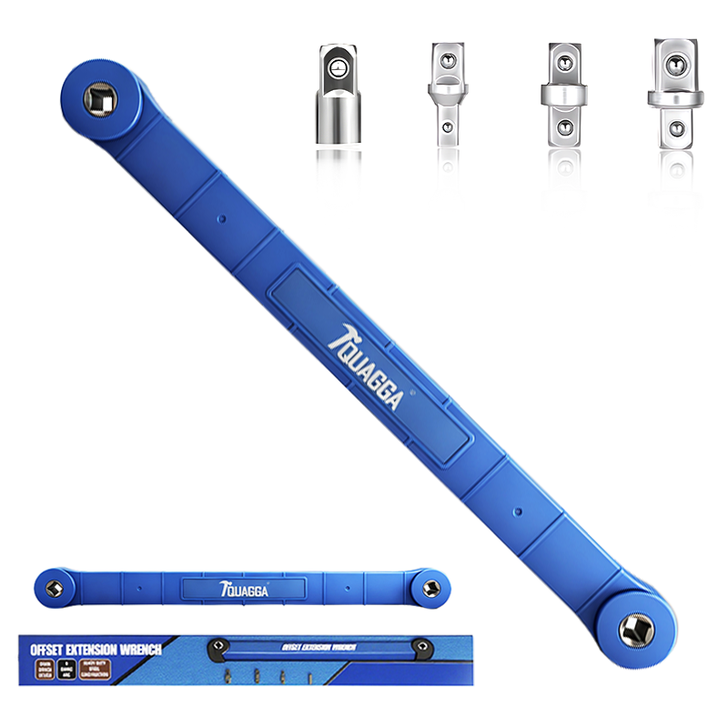 Offset Extension Wrench Set for Impact Tools - 3 Piece, Slim Profile, Heavy Duty