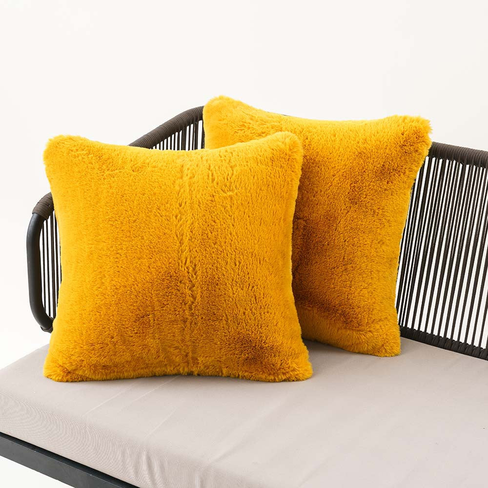 Solid Color Pillow Cover Set 45x45cm Cotton Linen Decorative Cushion Cases