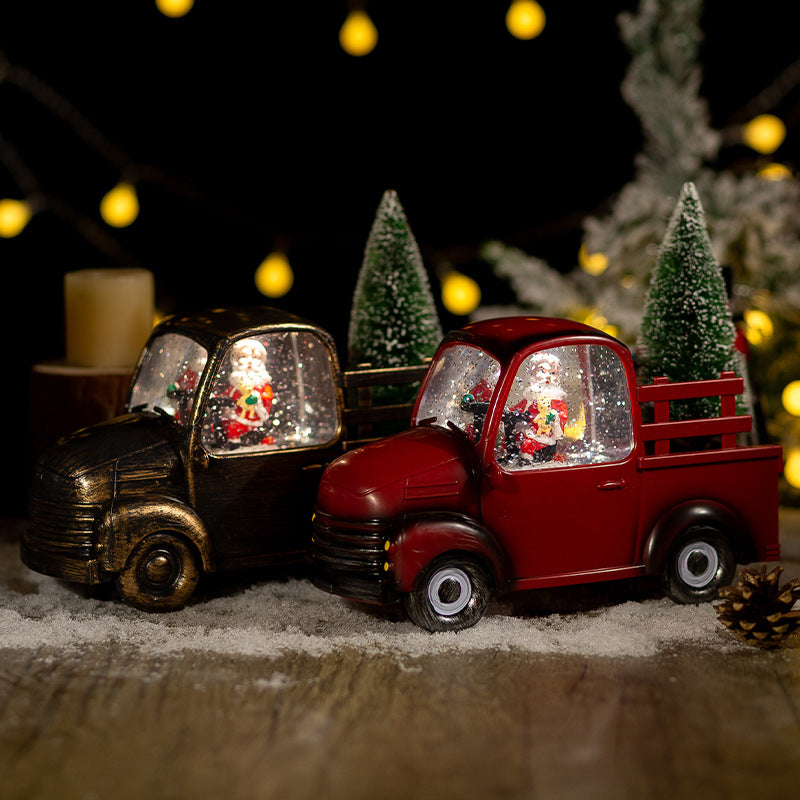 Christmas Car Crystal Ball Ornaments - Festive Holiday Decorations, 24cm