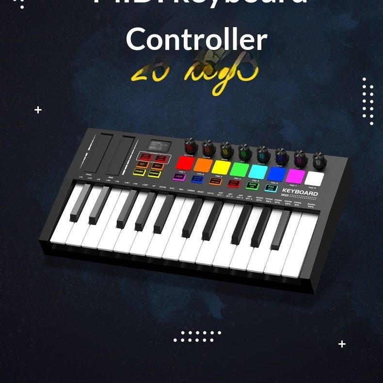 Portable Electronic Music Controller Pad - Compact Beat-Making Device