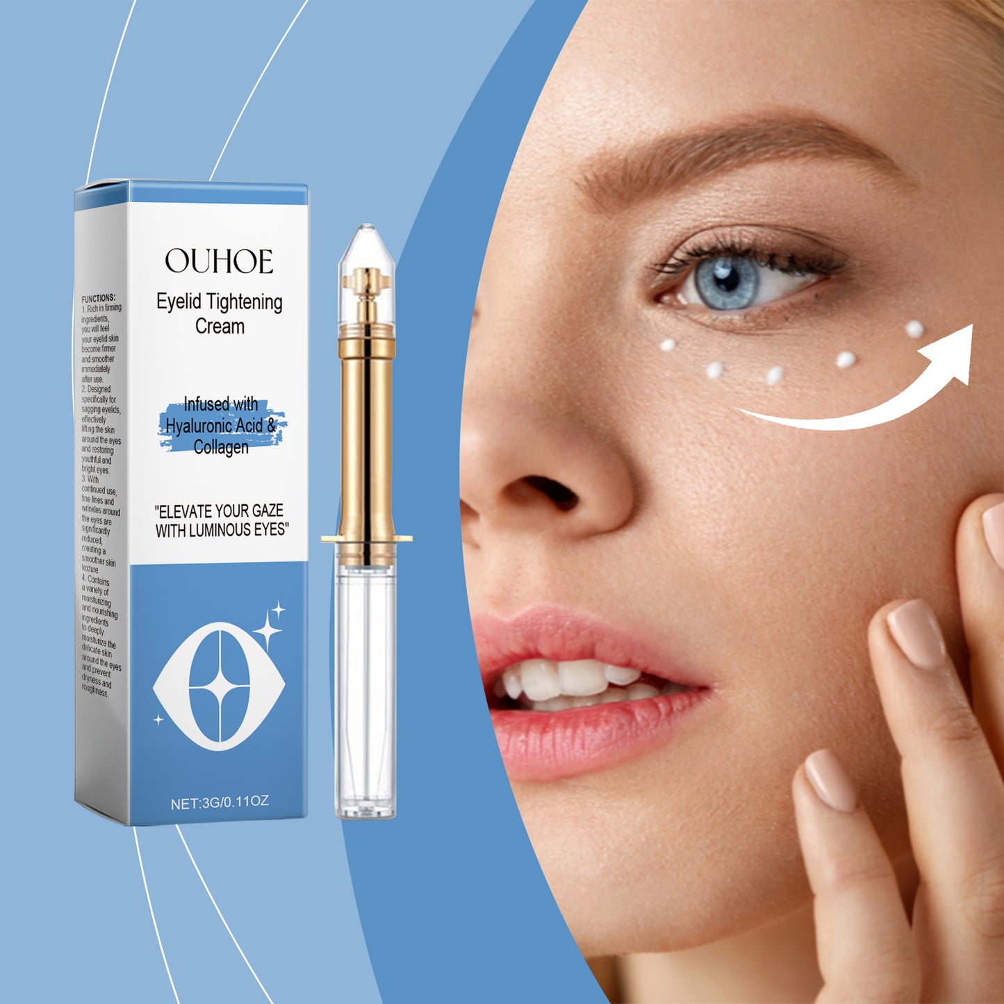 Eye Firming Cream with Peptide & Coffee Extract - Anti-Aging Eye Care