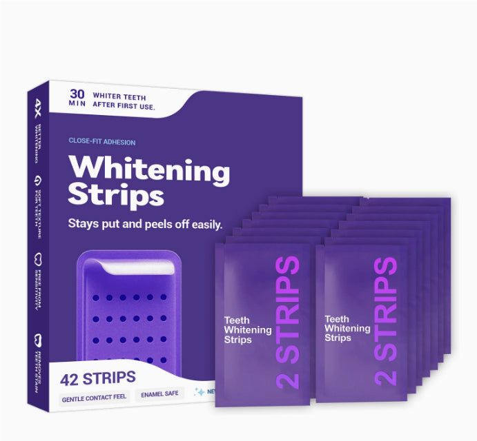 Whitening & Stain-Removing Tooth Plaster Strips - Multiple Quantities