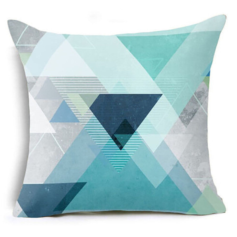Modern Minimalist Living Room Pillowcase Set - Geometric Design, 45x45cm