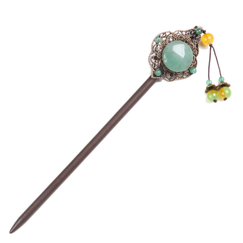 Tassel Classical Hanfu Hairpin - Jade