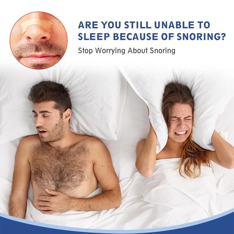Anti-Snoring Nose Strip Stickers - 30 Herb Ventilation Nasal Patches