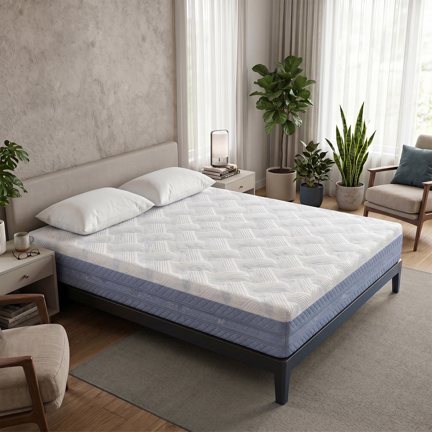 10-Inch Queen Size Medium Firm Memory Foam Mattress