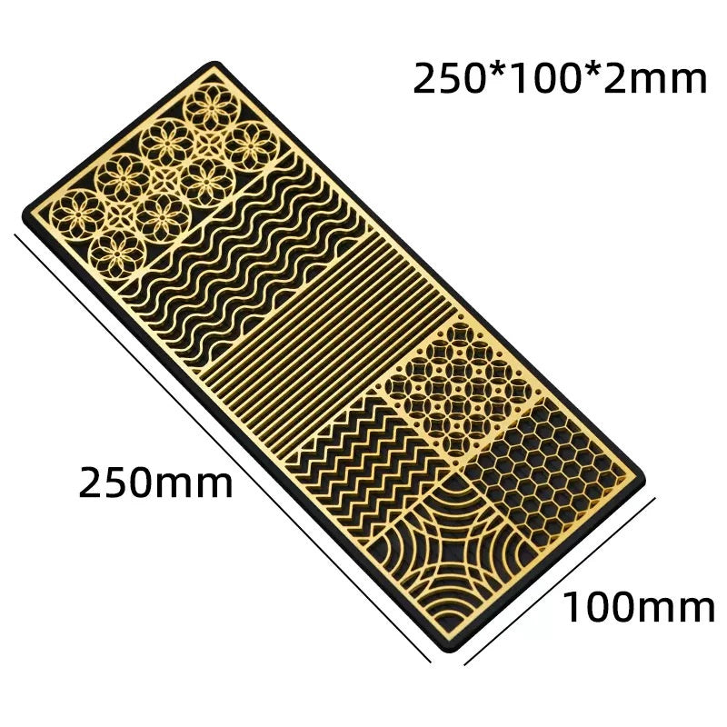 Creative Kitchen Copper Ice Cube Mold with Multiple Shapes and Sizes