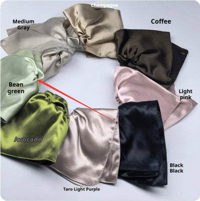 Silk Square Scarf Hair Tie - 22mm Glossy, Multiple Colors