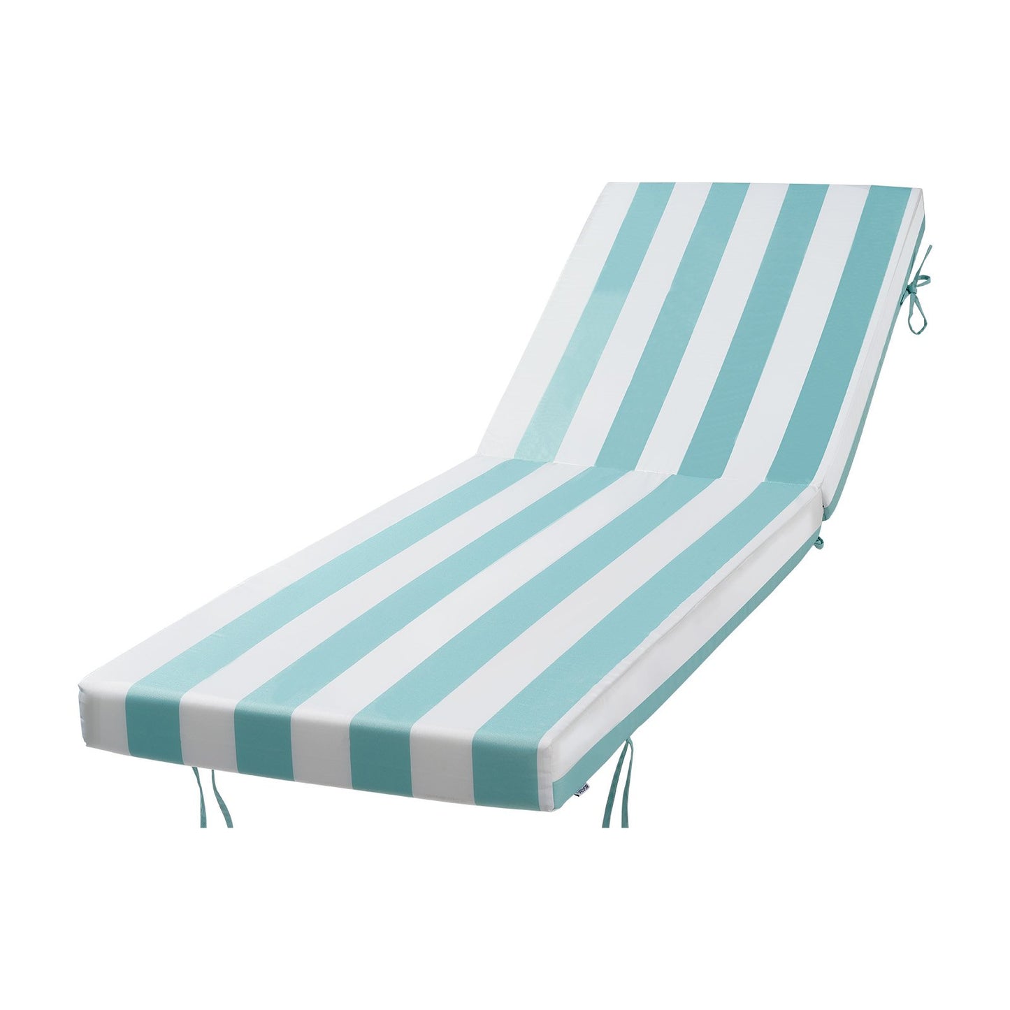 Set of 2 Waterproof Outdoor Lounge Chair Cushions 80x26 Inches - Green