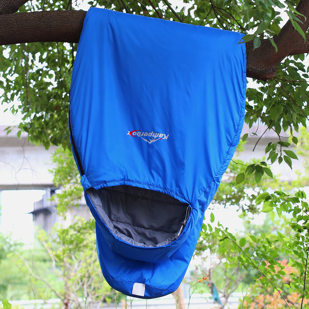 3-Season Camping Sleeping Bag - 220x80cm, Blue