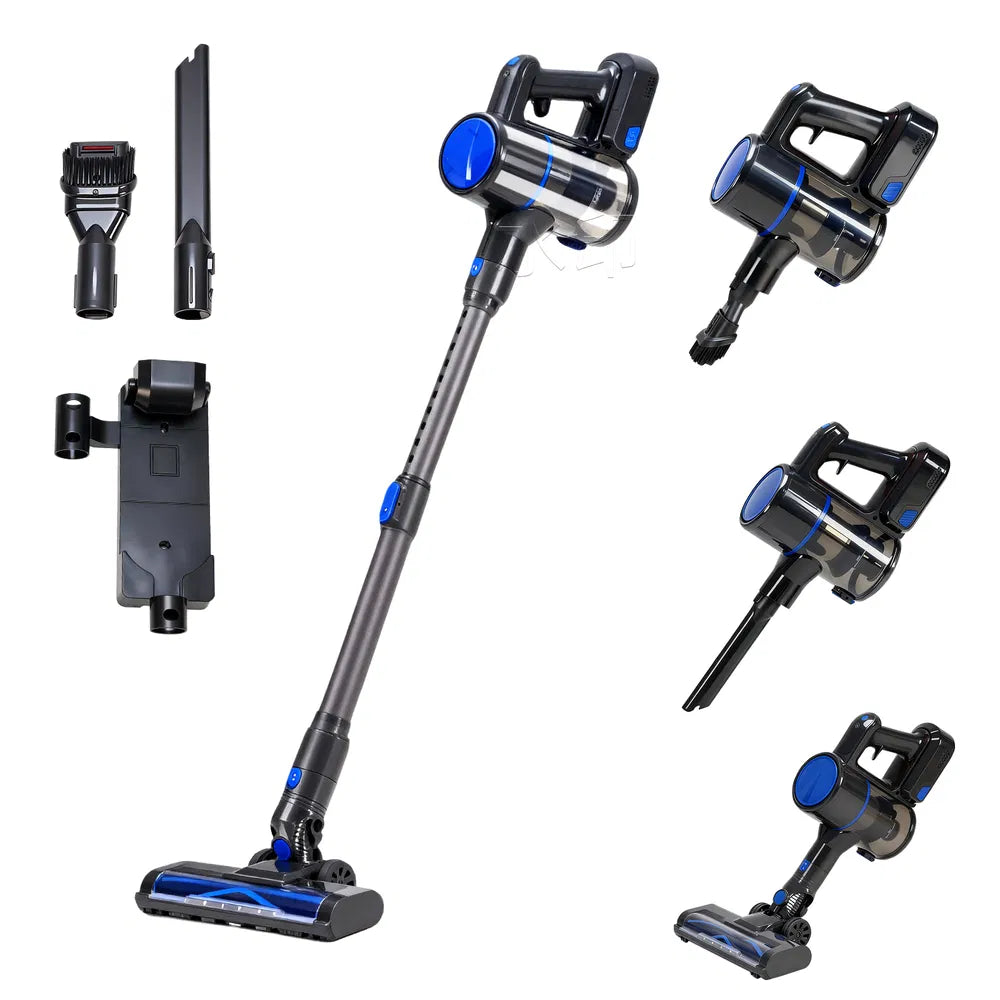 Cordless Stick Vacuum Cleaner with LED Light, Rechargeable & Lightweight