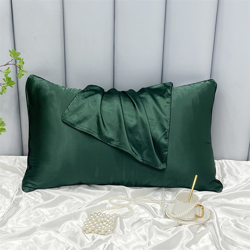 Double-Sided Ice Silk Pillowcase - Soft Rayon & Polyester Bedding Cover