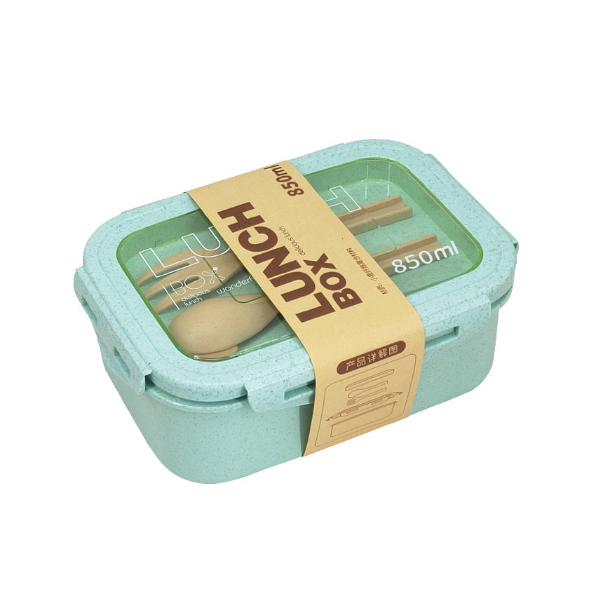 Wheat Straw Insulated Lunch Box - Eco-Friendly Student Food Container