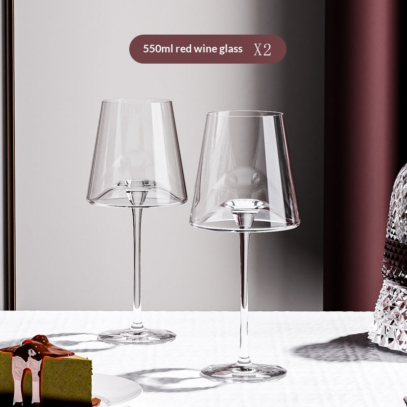 Premium Crystal Red Wine Glass & Decanter Set - Light Luxury Vintage Style
