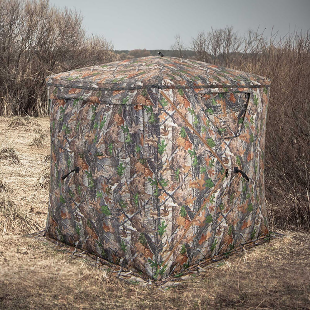 Portable 2-3 Person Hunting Blind Tent with Carry Bag - Camouflage