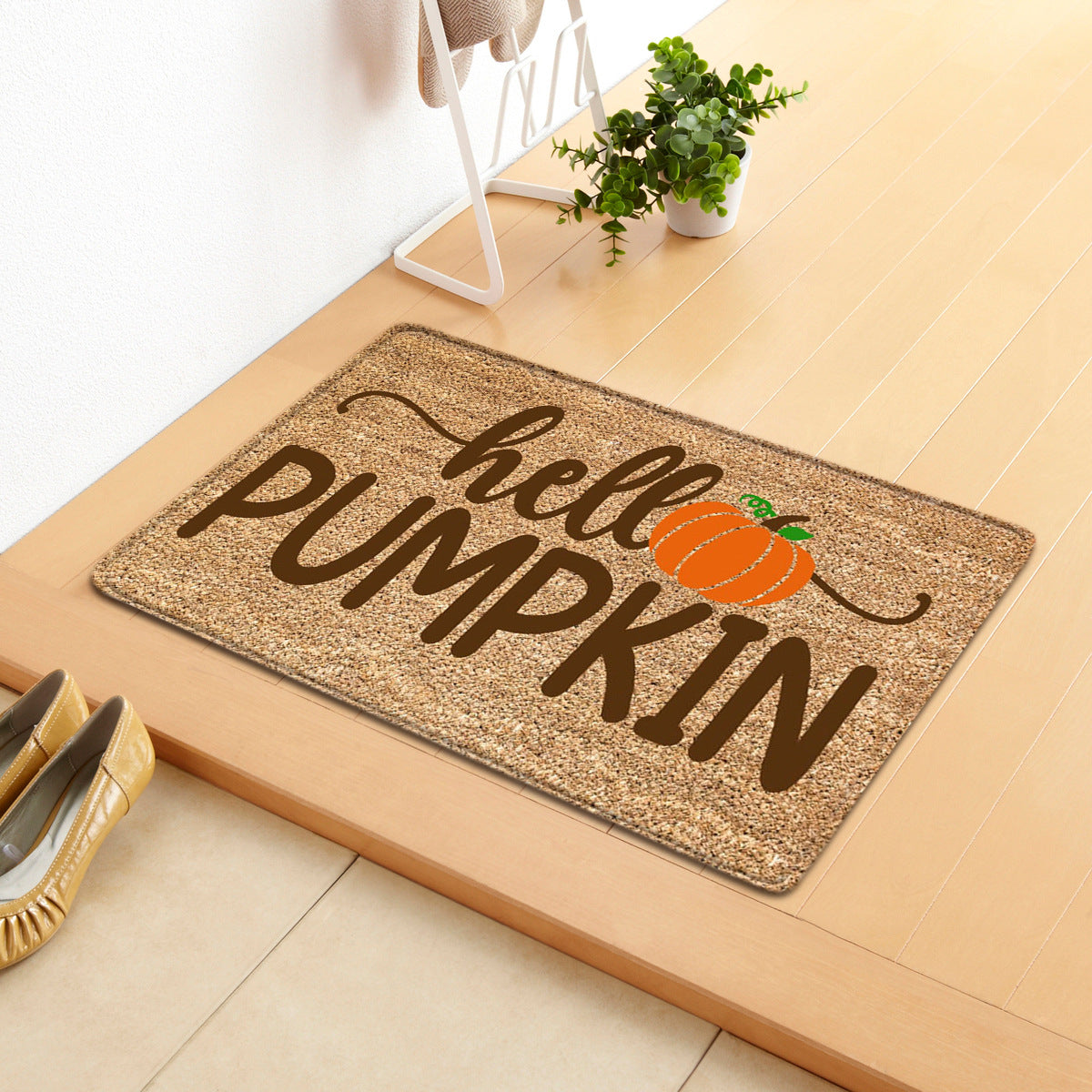 Halloween Letter Door Mat - Modern Rectangular Floor Carpet for Home & Garden