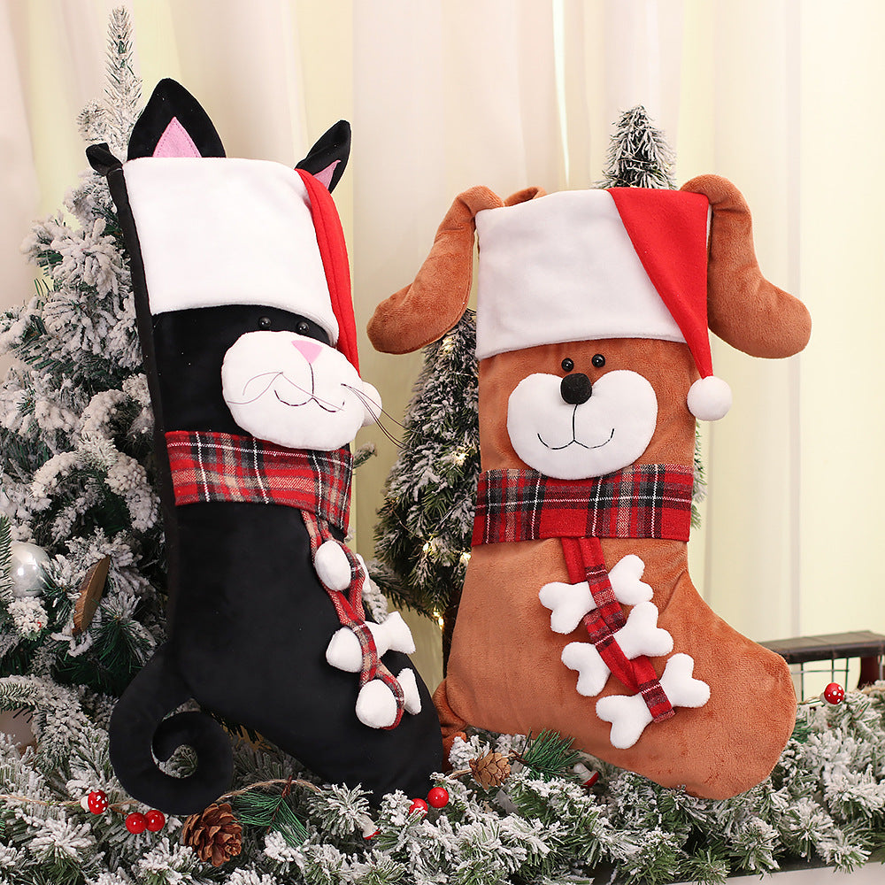 Christmas Stockings Set - Cute Cartoon Designs for Holiday Decor