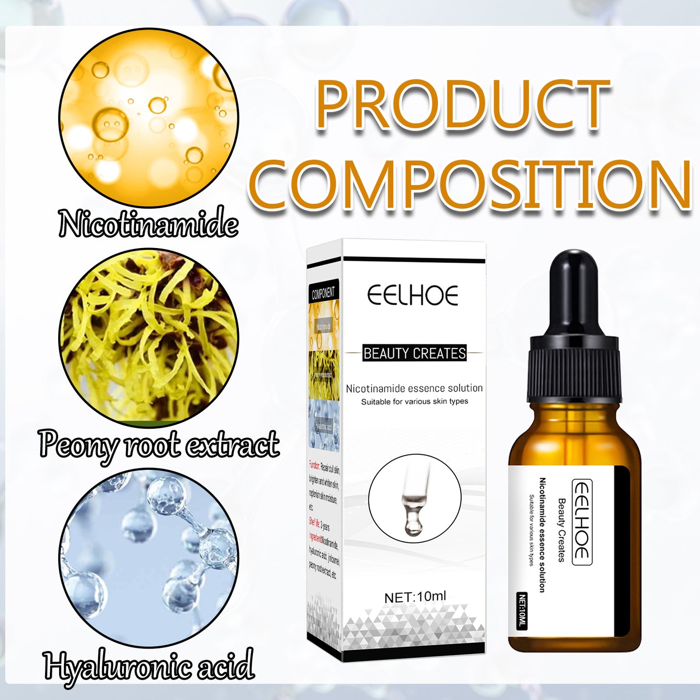 Nicotinamide Pore-Tightening & Brightening Facial Essence - 10ml