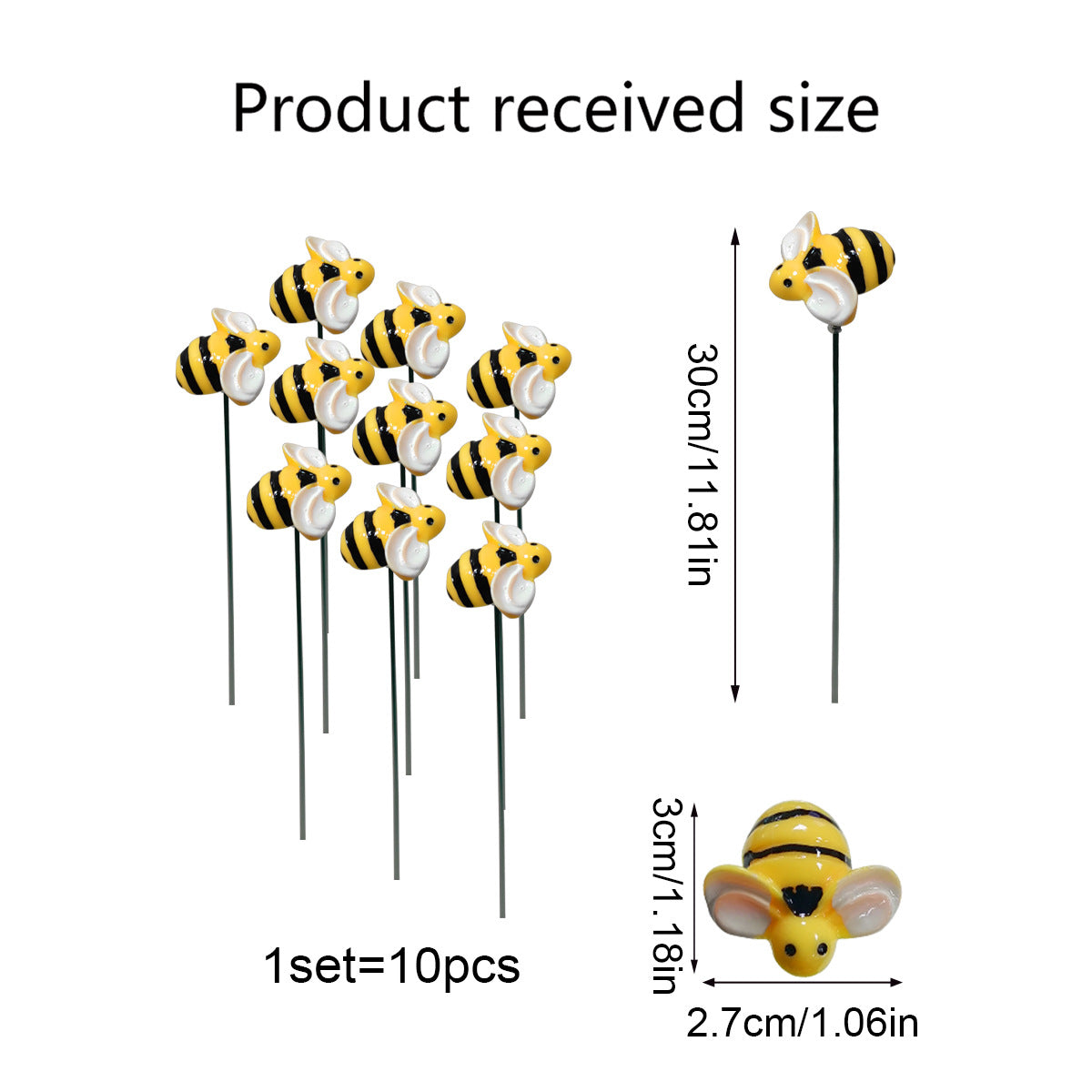 Outdoor Garden Decorative Bee Wall Hanging - Simulation Small Insect