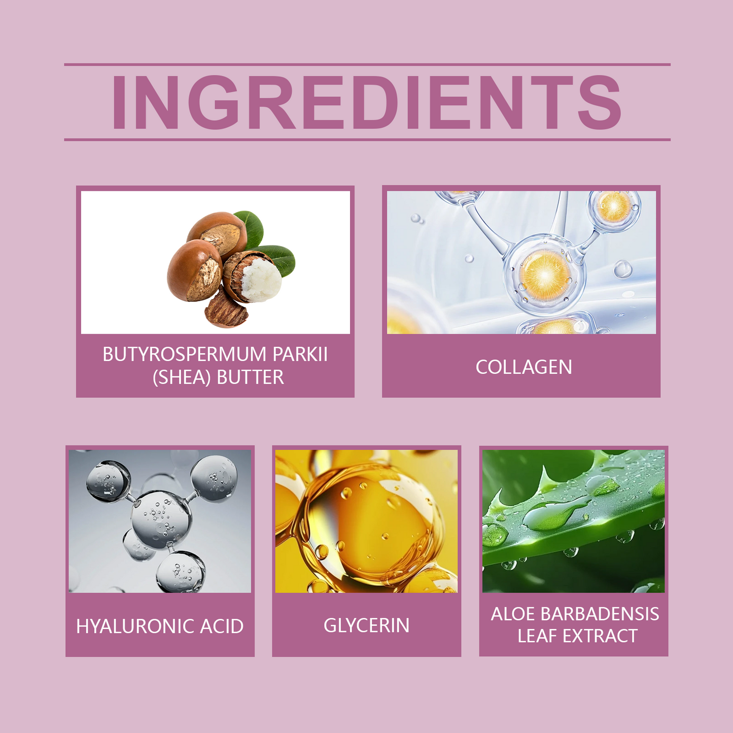 Hydrating Body Moisturizing Cream with Hyaluronic Acid & Aloe Vera