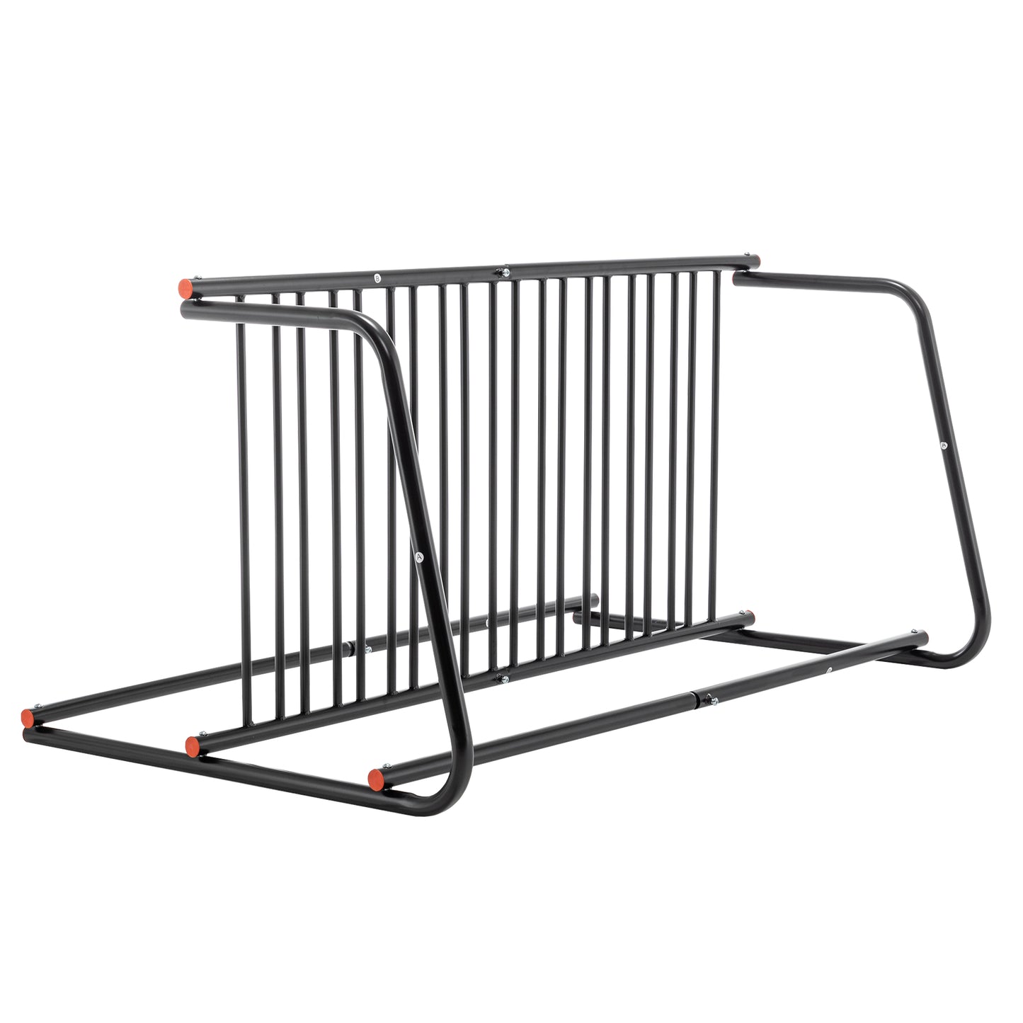 Heavy-Duty Outdoor Bike Rack - Freestanding Steel Storage Stand for 10 Bikes