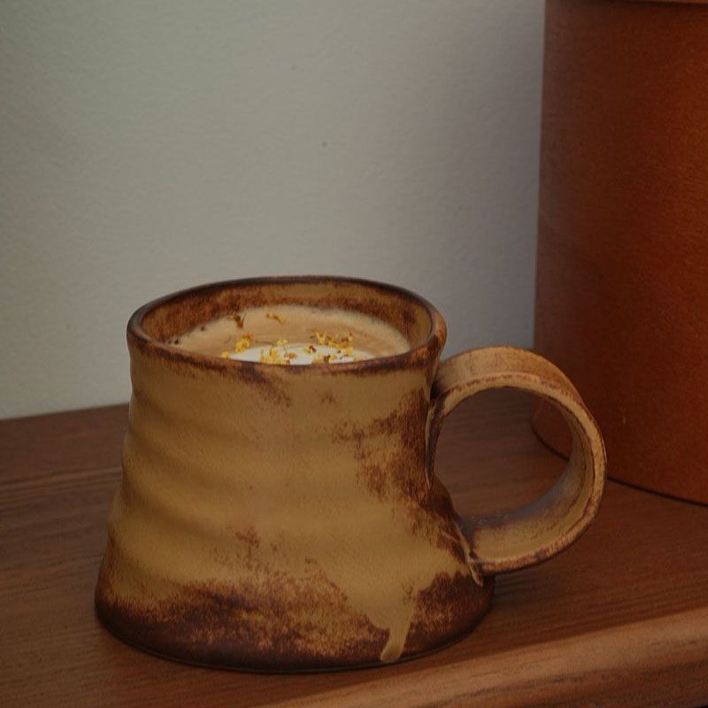 Ceramic Mug with Stoneware Glaze - Chinese Style Drinkware - 250ml Capacity