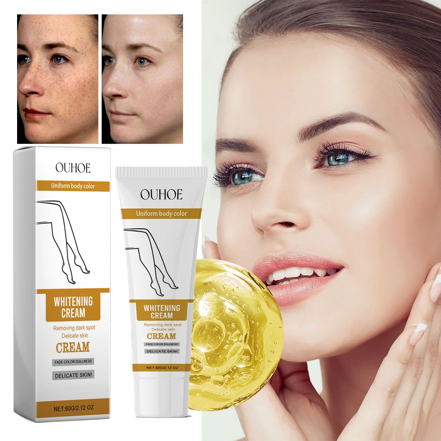 Brightening Skin Whitening Cream - Moisturizing Niacinamide Body Lotion