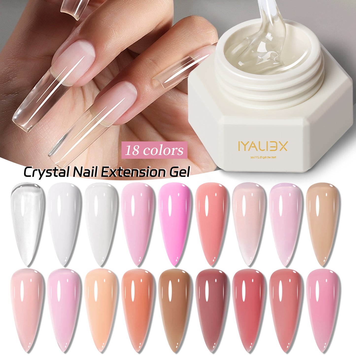 Canned Nail Extension Gel Solid Sculpting Nail Art Kit - Multiple Specifications