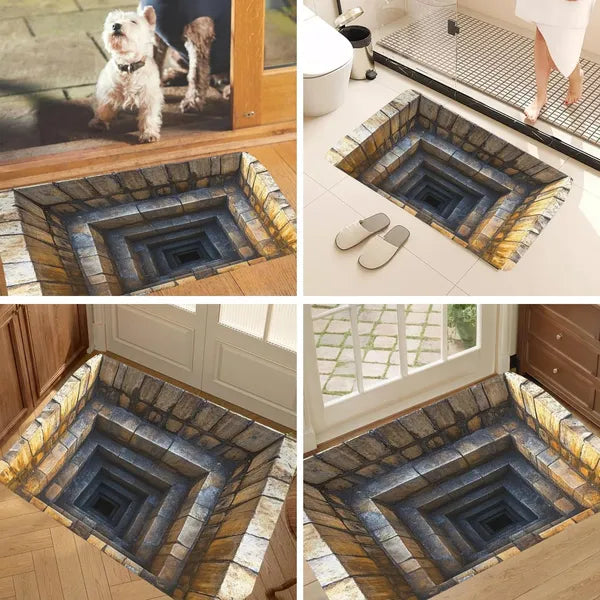 3D Optical Illusion Doormat - Anti-Slip Indoor Outdoor Rug