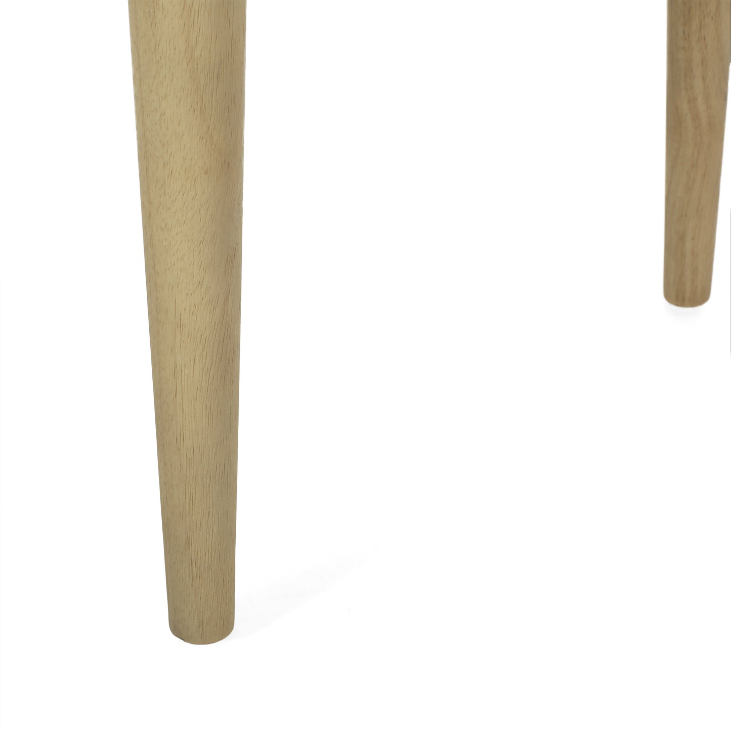 Mid-Century Modern Dining Chair Set of 2 - Ivory Upholstered