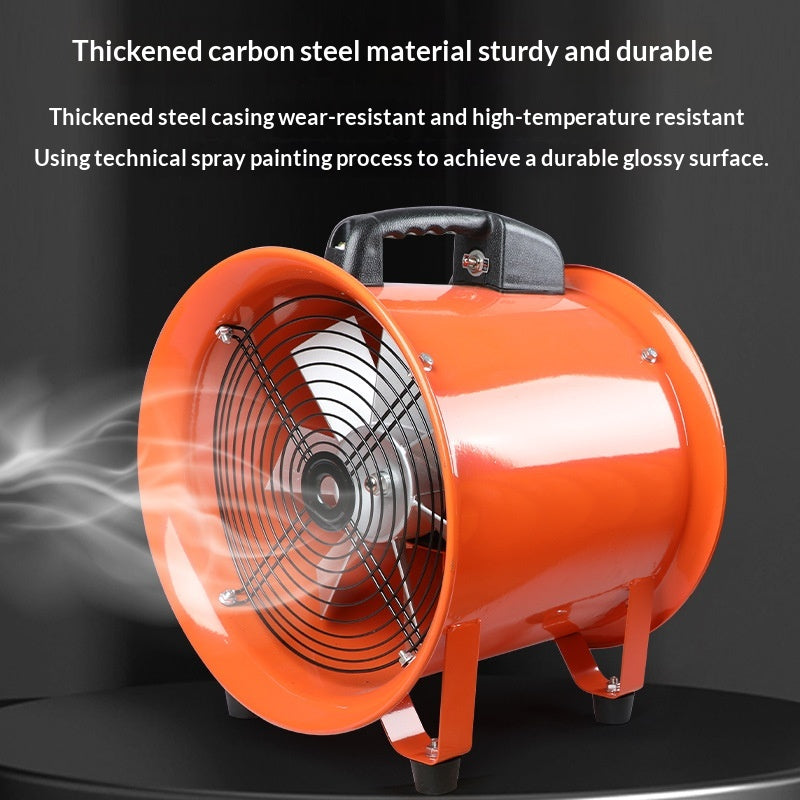 14-Inch Portable Axial Flow Fan with 5M Air Duct for Home & Garden