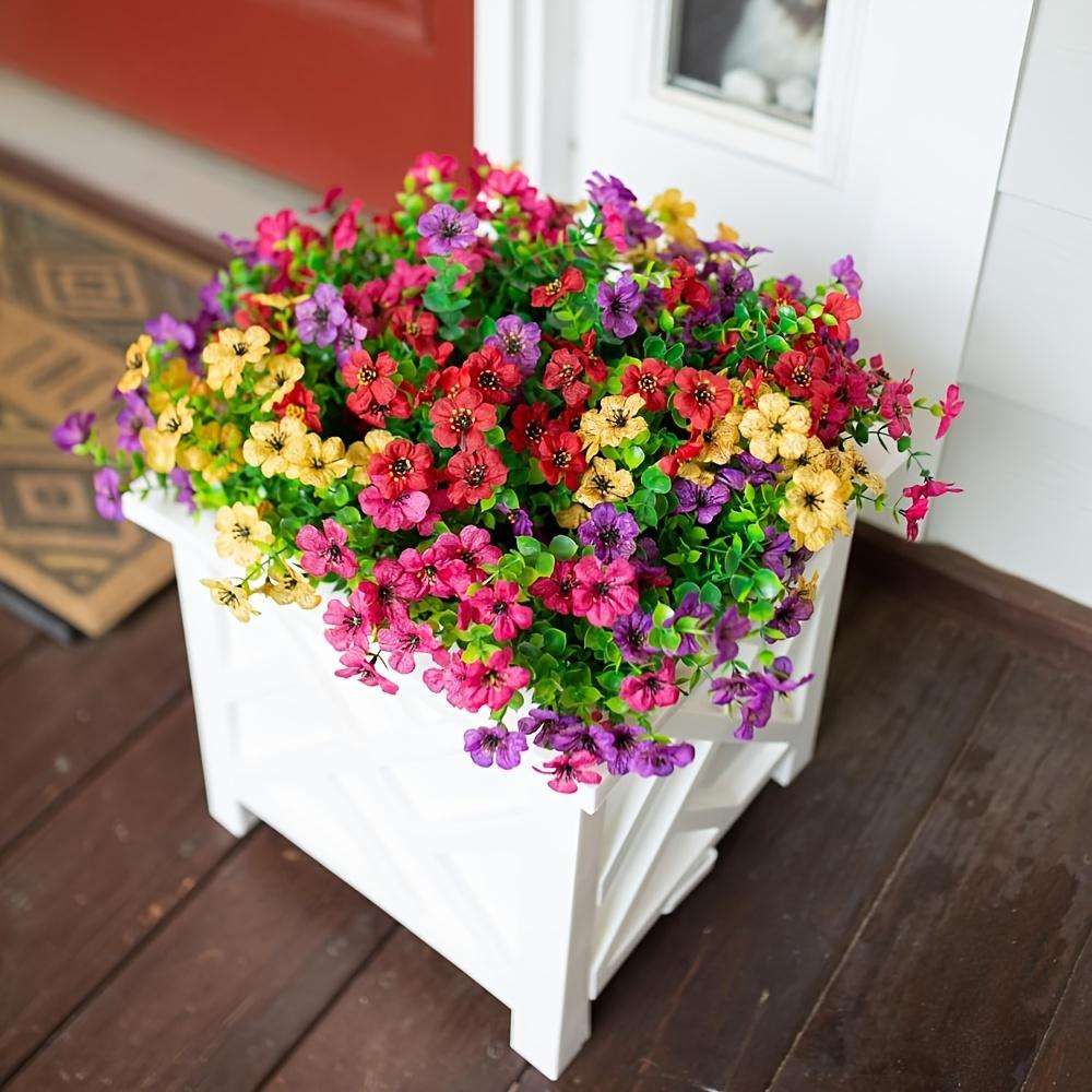 24-Piece Artificial Christmas Flower Bouquet Set - Festive Decor