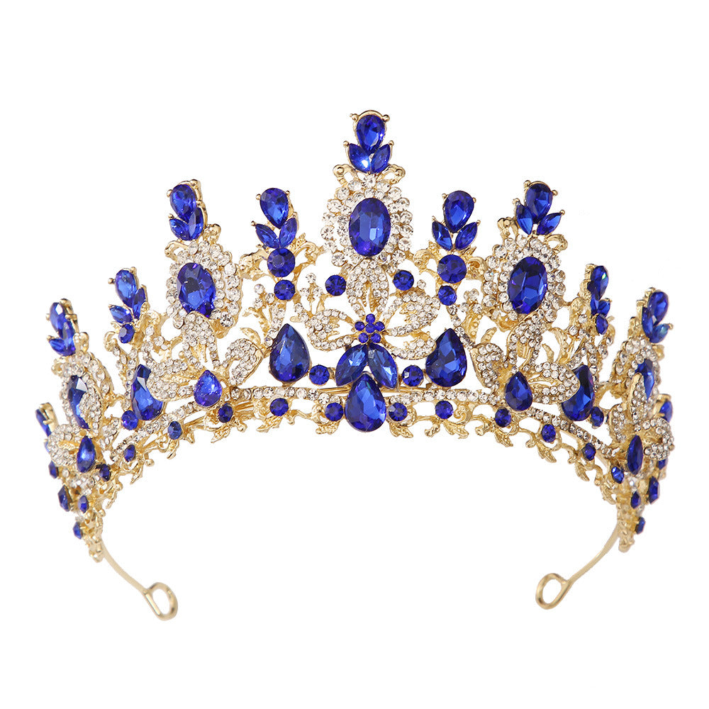 Luxury Bridal Crown Headpiece with Crystal Cross Design for Wedding & Special Occasions