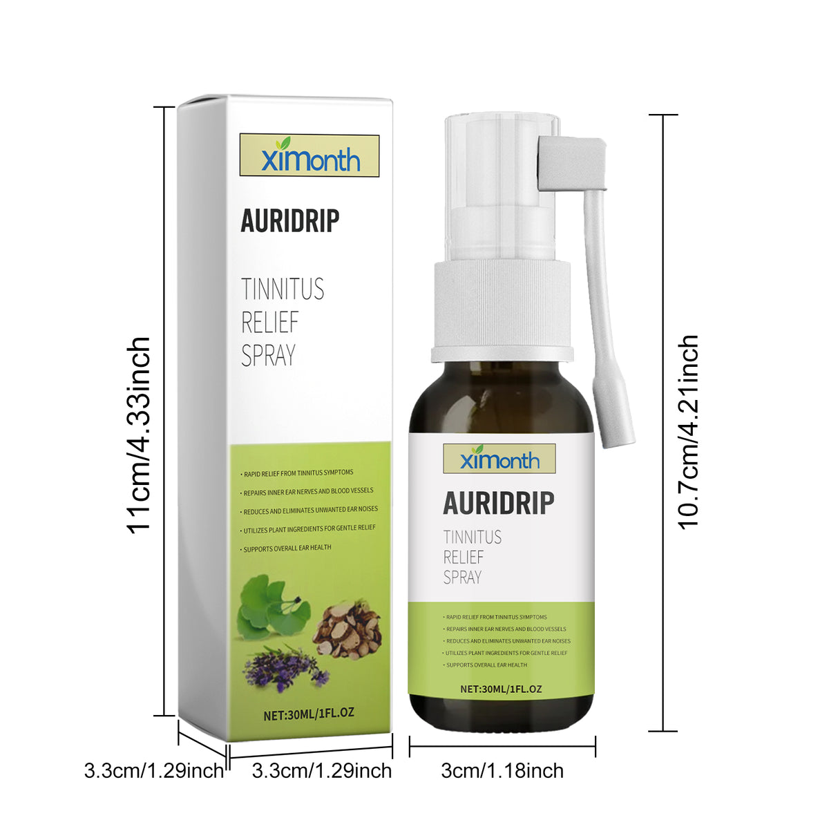 Ear Soothing Spray 30ml for Ear Relief & Tinnitus Relief - Gentle Ear Care Solution
