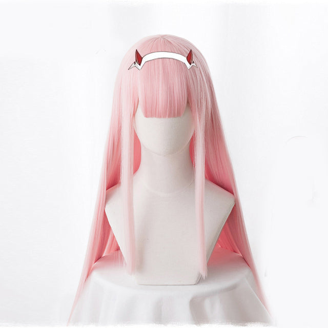 Cosplay Wig Pink - 90cm Long Hair Synthetic