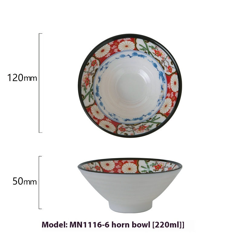 Japanese Cow-Shaped Porcelain Bowl Set for Kitchen & Dining